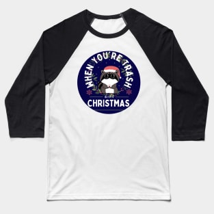 Trash Panda Christmas Baseball T-Shirt